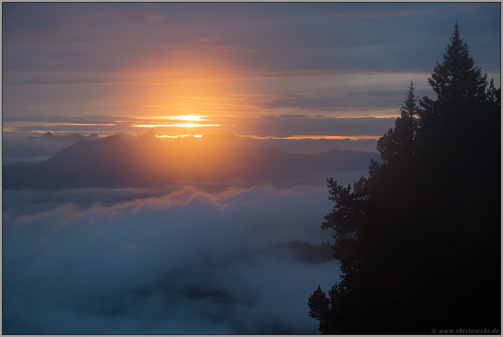 ein Tag geht zu Ende... Sonnenuntergang *Alpen*